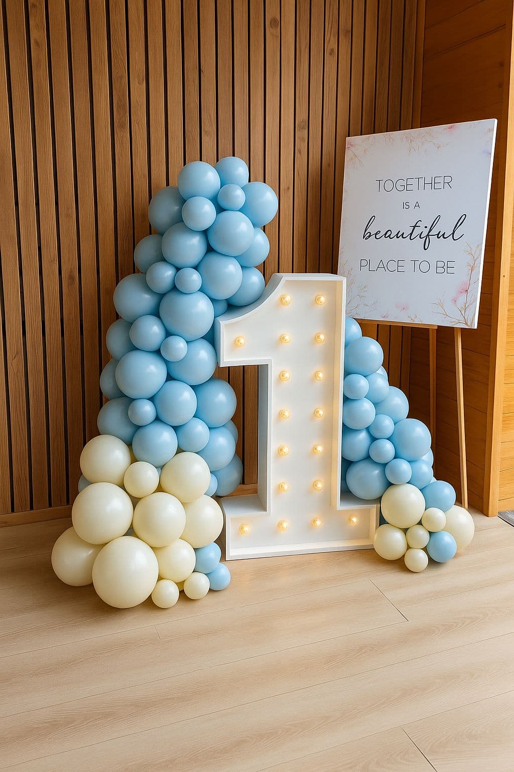 Aranjament aniversar cu cifra 1 1